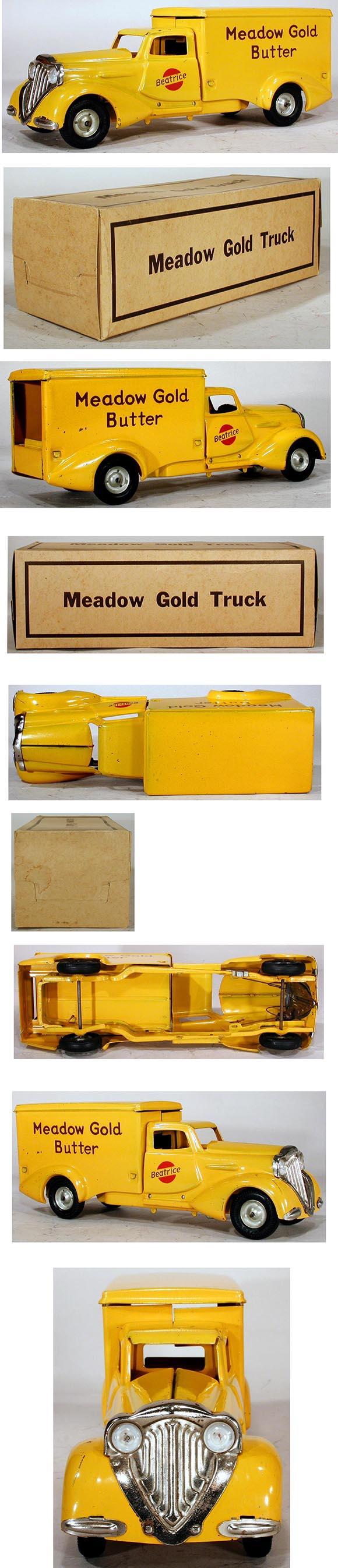 1935 Metalcraft, Beatrice Meadow Gold Butter Truck in Original Box